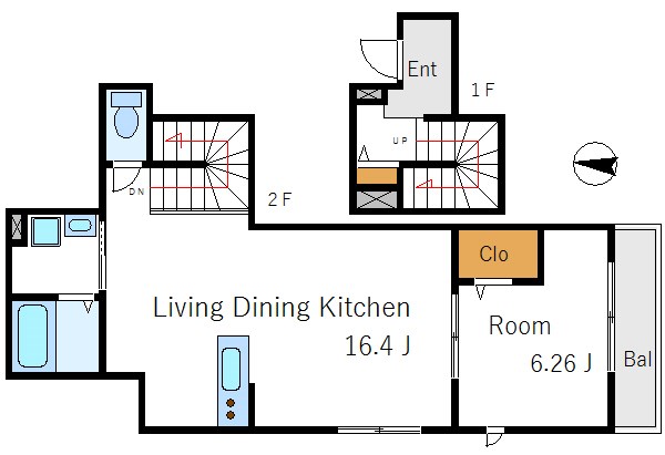 YK Heritage Machiya   203号室 間取り