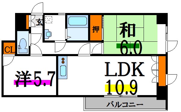 オーキッドレジデンス西小岩 間取り図