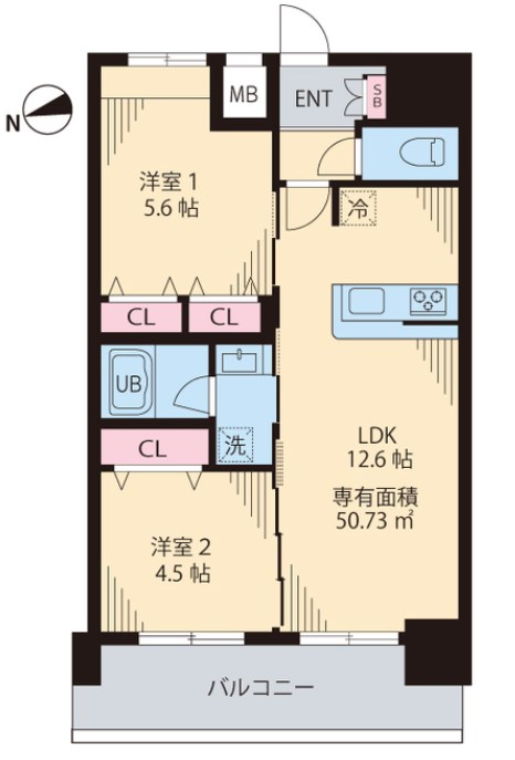 ルカナル門前仲町  間取り図