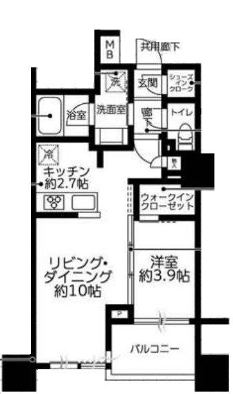 クレヴィア日本橋浜町公園 間取り