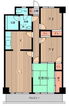 西葛西田中ビル 202号室 間取り