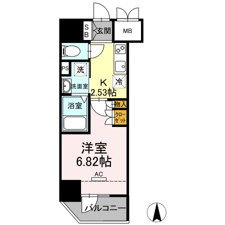 ホウエイコート秋葉原 間取り図