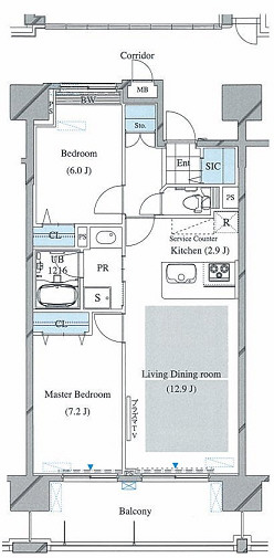ロイヤルパークス新田 間取り図