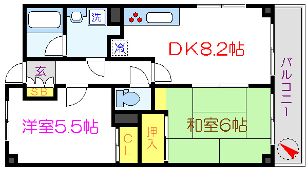 ベイ・ドルフィン  間取り図