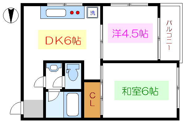 大澄ハイツ  間取り