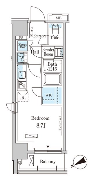 パークアクシス日本橋茅場町 間取り