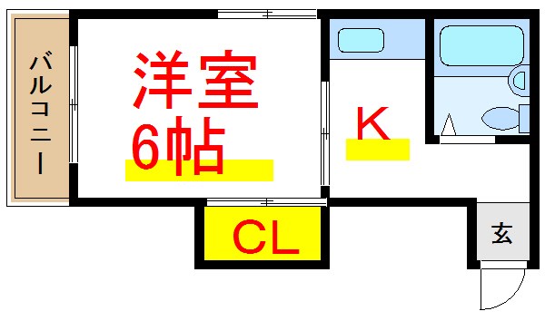 Ｖｉｌｌａ三ノ輪Ｂ 間取り図
