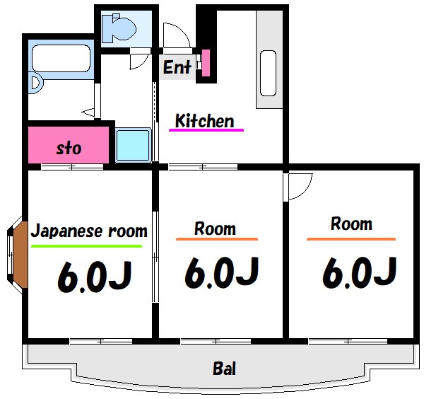 ロイヤルハイツ松江 間取り図