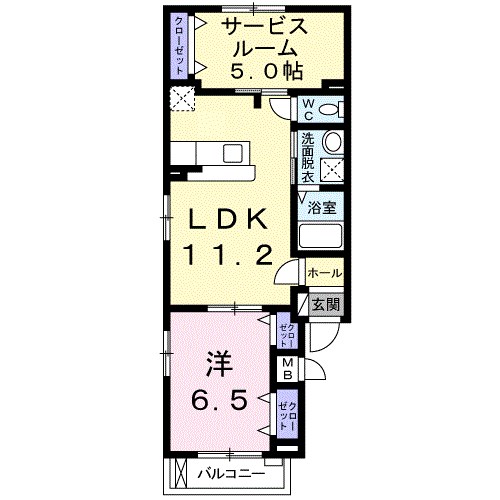 カーサ　デ　ラ　リベラ 間取り図