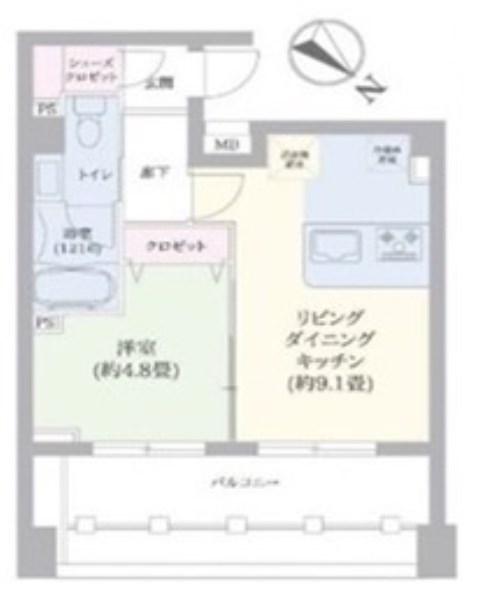 シンシティー町屋  間取り