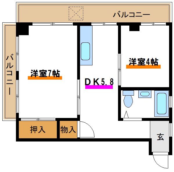 柳原マンション 間取り