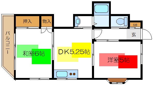 ペアシティマンションNO.1  間取り
