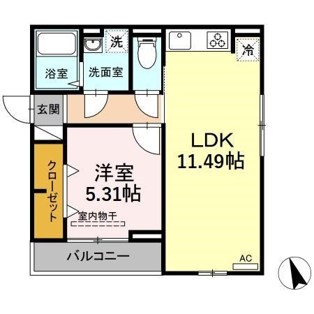 エクセリア南千住 間取り図