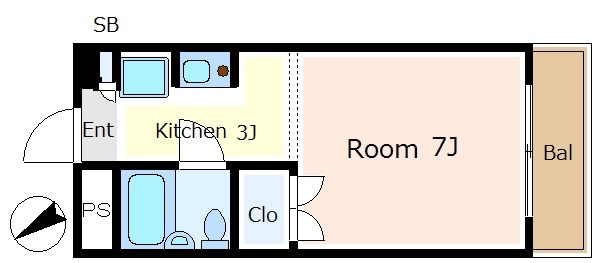 カーザ北嶋 間取り図