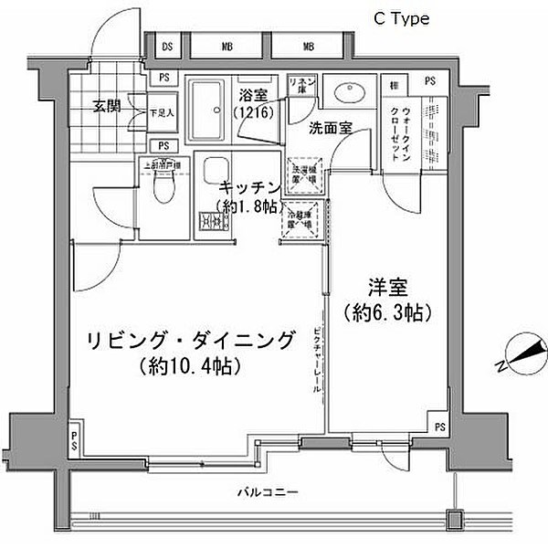 パークハビオ八丁堀 間取り