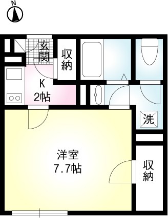 ミモザパレス平井 間取り図