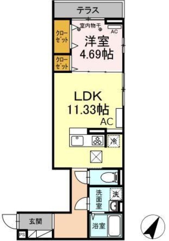 アナシエ亀有 間取り