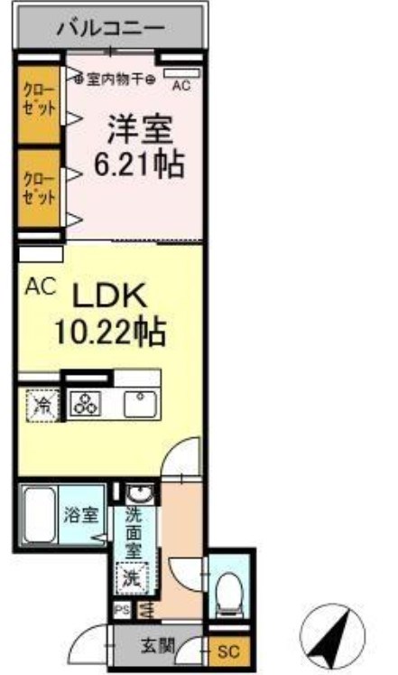 アナシエ亀有 間取り