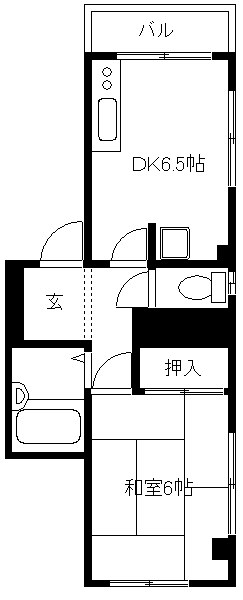 コーポ富士  間取り