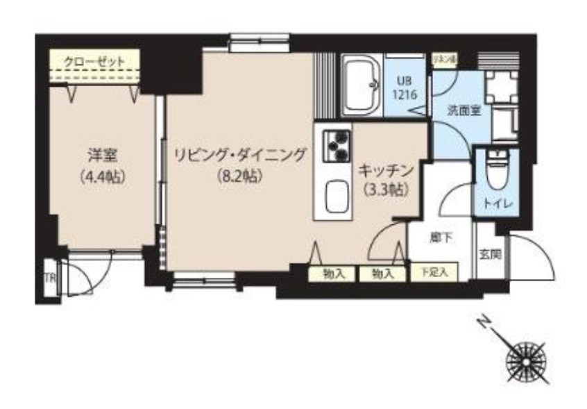 グランカーサ日本橋浜町 間取り