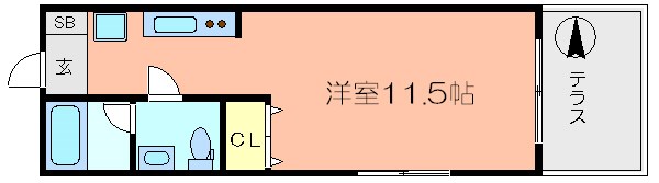 コーポコバヤシ   101号室 間取り