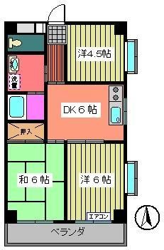 アルカディア葛西 306号室 間取り