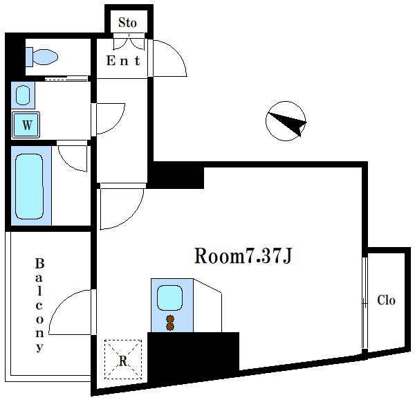 S-RESIDENCE日本橋浜町 間取り