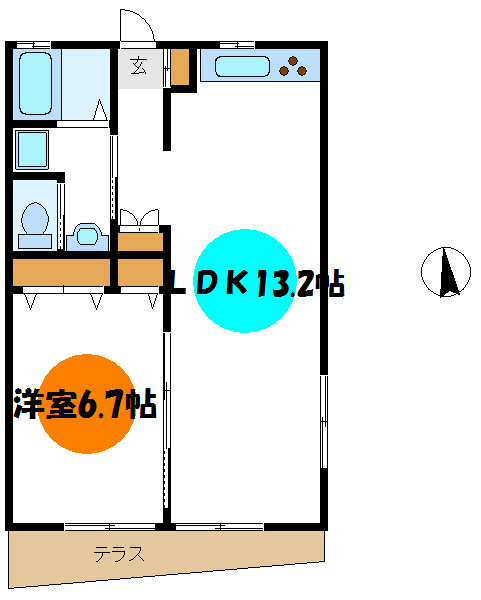 さつきハイツ  間取り図