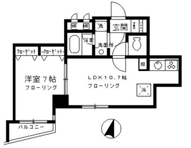 KDXレジデンス日本橋浜町 間取り図