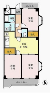 サザンハピネス 503号室 間取り