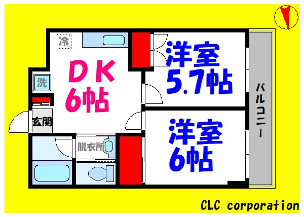 フローラレジデンス  101号室 間取り