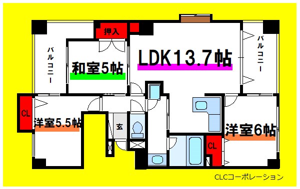 セントヒルズ町屋  間取り