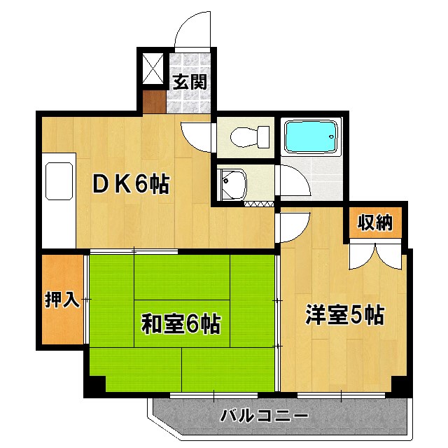 森健ハイツ  間取り