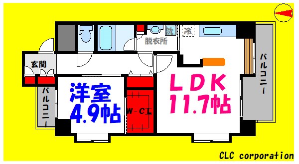 OZAREA葛西Ⅰ 201号室 間取り