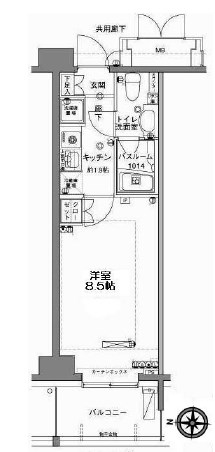MFPRコート木場公園 間取り図