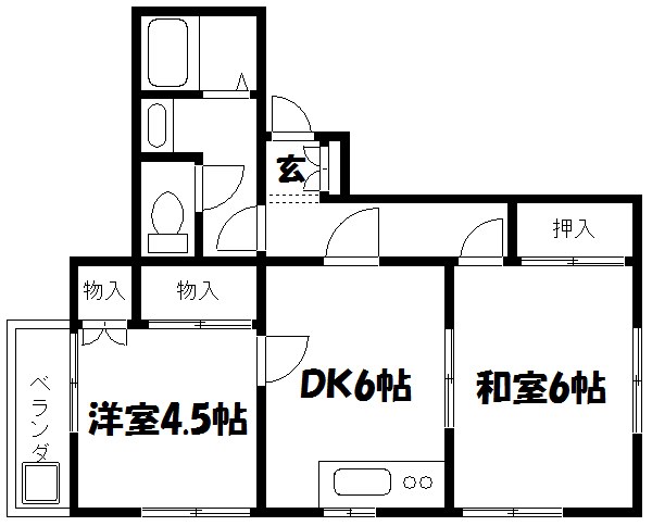 ウィーンハイツA棟 間取り図