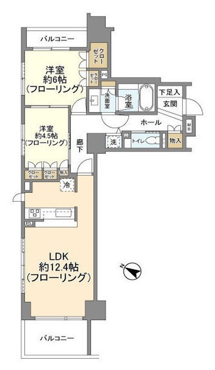 ガレリアマーレ日本橋 間取り図