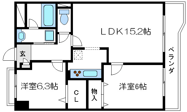 クレスト王子Ⅰ 間取り