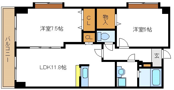 ラポール西大島イースト 間取り