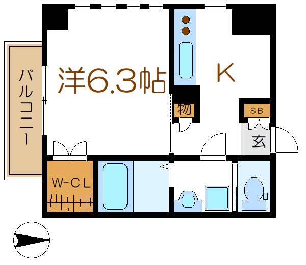 竹山ビル六番館  間取り