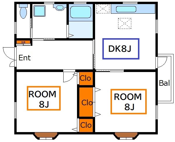 孫八貸家60 間取り図