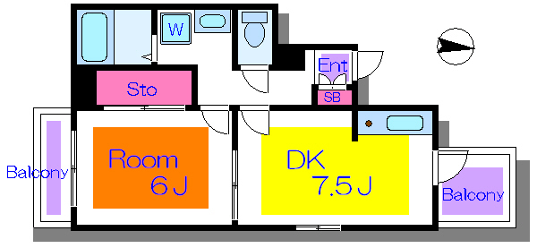 ドミールリバーサイドＹ  間取り