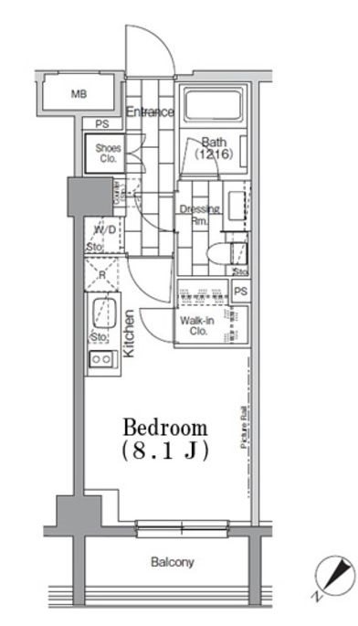 ONE ROOF　FLAT　TSUKISHIMA 間取り