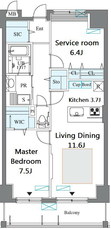 ロイヤルパークスシーサー 間取り