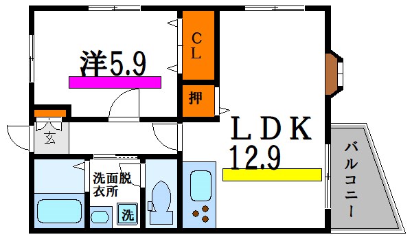 Ｓｔａｒ・Ｒｉｎｇ江戸川 間取り