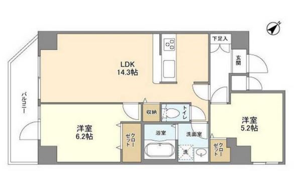 アルファコート王子２  間取り