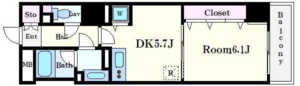 カスタリア新富町 間取り