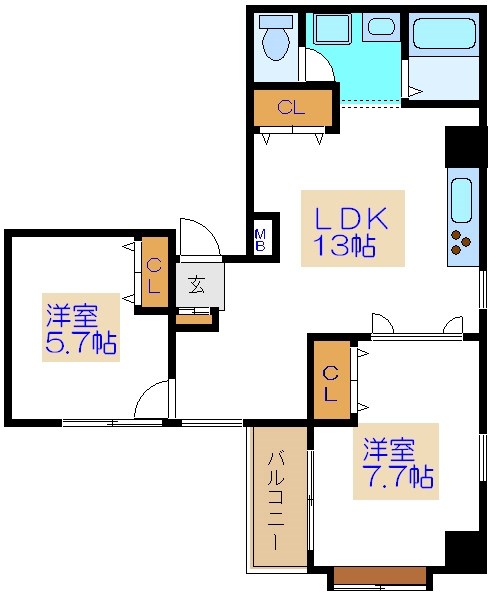ルーラル十番館   間取り