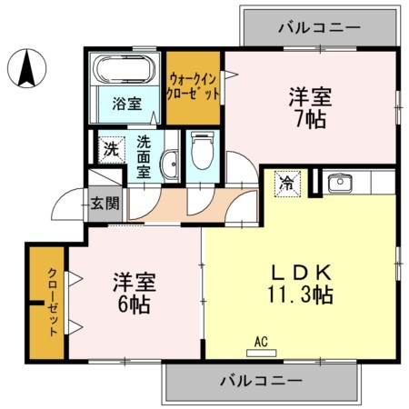 キャレ・メゾンⅢ 間取り