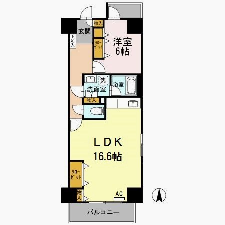 第2エコーピア 302号室 間取り